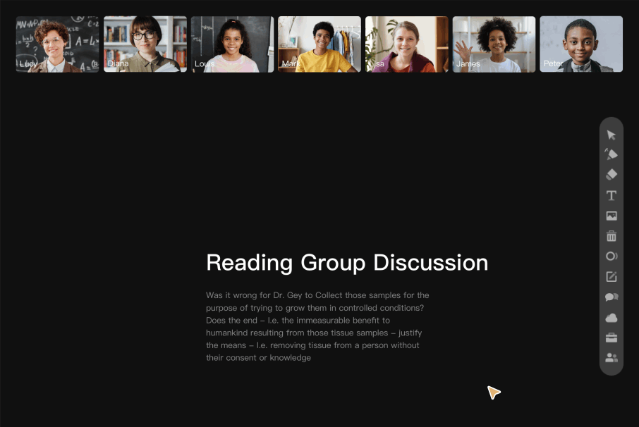 An interactive classroom on ClassIn