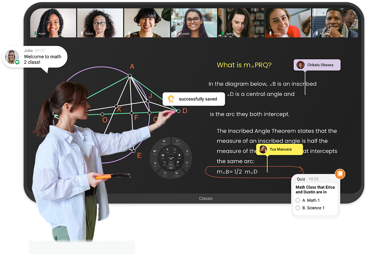 A hybrid class in Math 